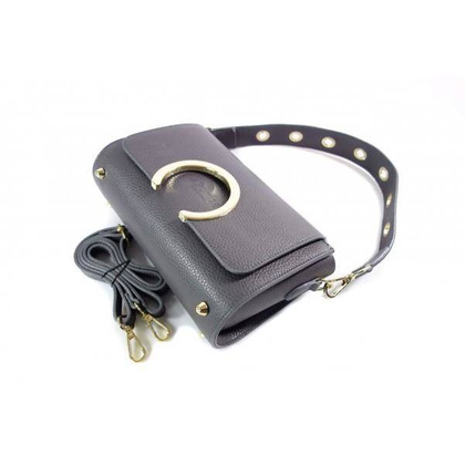 Listonoszka La Bomba złote  okucia Szara LB134G