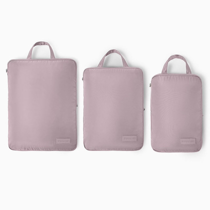 Zestaw kompresyjnych ogranizerów podróżnych PUCCINI ZOK 3A Różowe