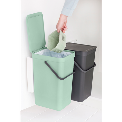 Kosz szafkowy Sort&Go 2x16l Jade Green/ Grey 214462