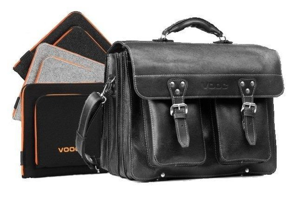 PROMO SET Torba TC12 Czarna + Etui na laptop EPD1 Szare