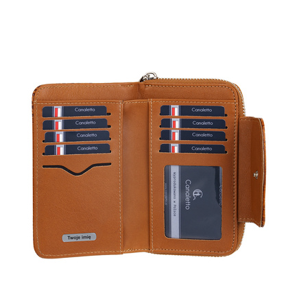 Personalizowany damski portfel skórzany Canaletto PD1445s262 RFIDPS