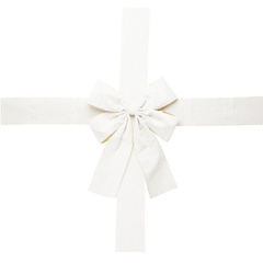 KOKARDA NA DRZWI 33x10x42CM WSTĄŻKA 4,3M BIAŁA