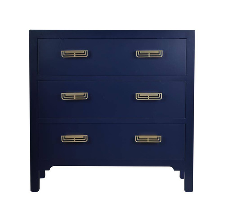 Komoda z trzema szufladami granatowa