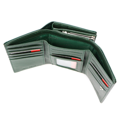 Średniej wielkości skórzany portfel Pierre Cardin