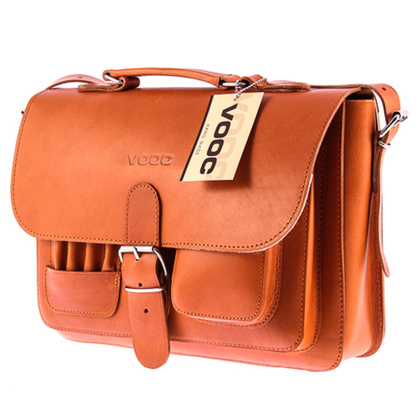 TECZKA SKÓRZANA 3W1 KEMER VOOC Vintage  P13 BRĄZOWA