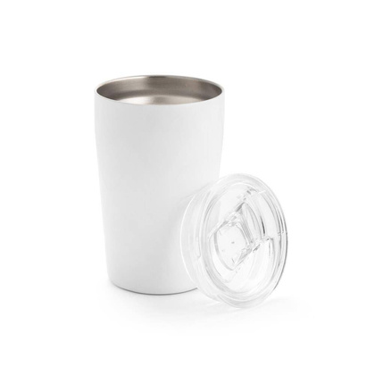 SLIDER. Kubek podróżny ze stali nierdzewnej 380 ml