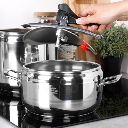 Szybkowar garnek stalowy indukcja PROFI duo 4+7 l