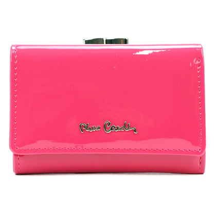 Portfel damski skórzany PIERRE CARDIN 07 SHINY 117 Zielony