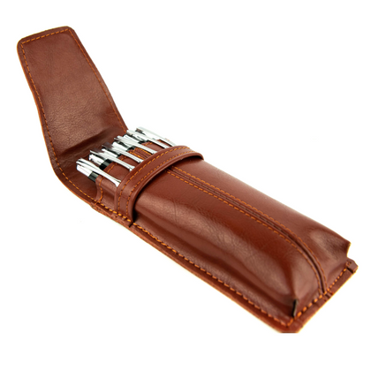 061 Piórnik Duży twardy - koniak KEMER