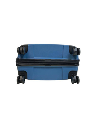 LYS Paris Bogota Średnia twarda niebieska walizka na kółkach 66 cm