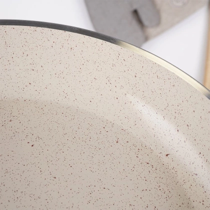 Patelnia ceramiczna granitowa do naleśników placków gaz indukcja TERRESTRIAL 24 cm