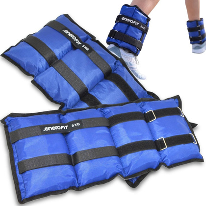 OBCIĄŻENIE NA PRZEGUBY NIEBIESKIE 10KG (2x5KG) ENERO FIT