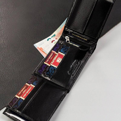 Portfel męski Peterson PTN 304-PR 2-1-1 czarny