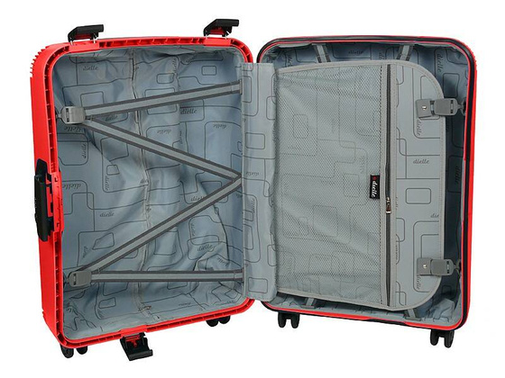 Mała kabinowa walizka DIELLE PPL8 Czerwona