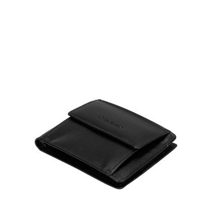 Mały czarny skórzany portfel Canaletto – elegancja, funkcjonalność i ochrona RFID PM1055s163 GR