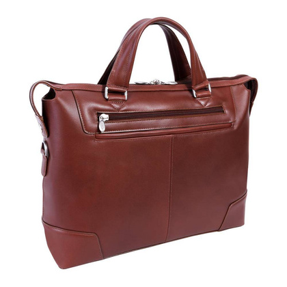 Torba męska skórzana na laptopa 17" MCKLEIN Arcadia Brązowa