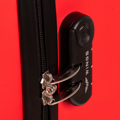 Zestaw 3 walizek WINGS 0125 RED