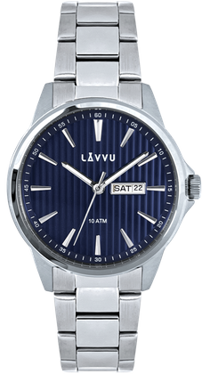 LAVVU Stylowy zegarek TRONES Deep Blue 100M