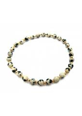 Bransoletka Jaspis dalmatyński 925