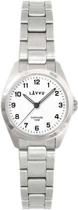 LAVVU Srebrny damski tytanowy zegarek EINA z wodoszczelnością 100M