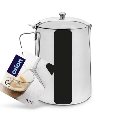 Dzbanek stalowy na mleko z pokrywką 0,7 l dzbanuszek mlecznik