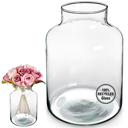 Wazon na kwiaty dekoracyjny szklany 20 cm