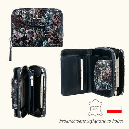 Damski portfel skórzany z suwakiem BajuBaj PD1255s23