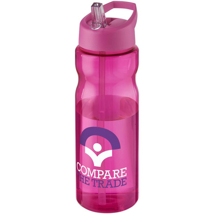 Bidon H2O Base® o pojemności 650 ml z wieczkiem z słomką
