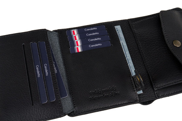 Skórzany Portfel Męski Canaletto 11 kart PM1550s246