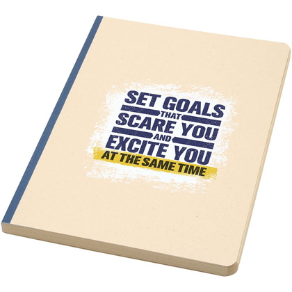 Liliana notatnik A5 z trzciny cukrowej z miękką okładką z RPET