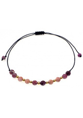 Bransoletka Makrama Rubin 925