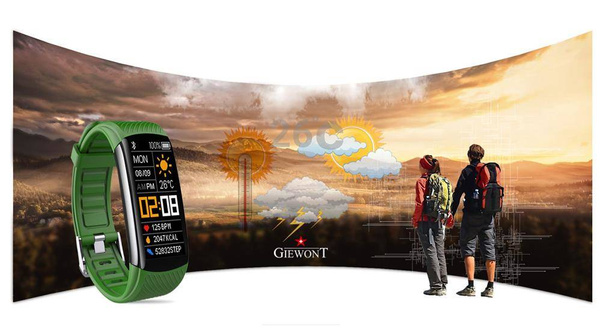 Smartband Giewont GW200-5 + Dodatkowy pasek  zielony