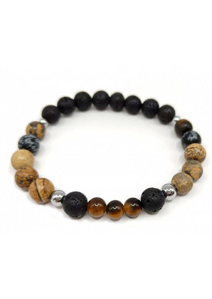 Bransoletka Jaspis Lawa