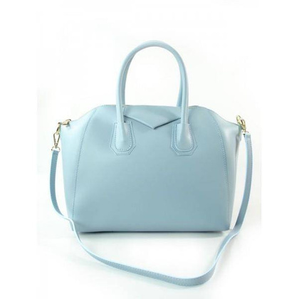 KUFEREK  VERA PELLE  BABY BLUE TOREBKA SKÓRZANA   P1BB