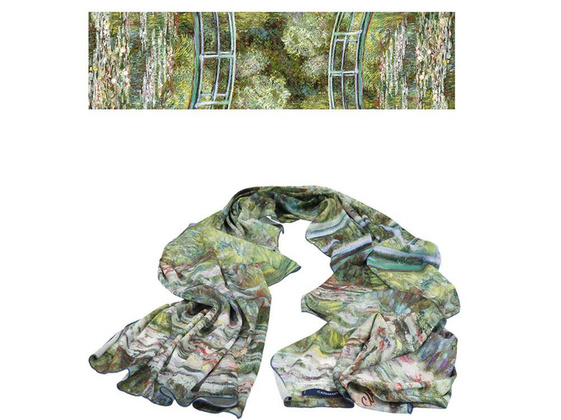 Szal - C. Monet, Staw z nenufarami (CARMANI)