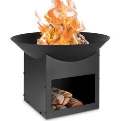 Palenisko ogrodowe metalowe czarne 56x41 cm