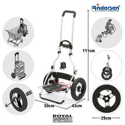 Wózek na zakupy ANDERSEN Royal 165 Ortlieb