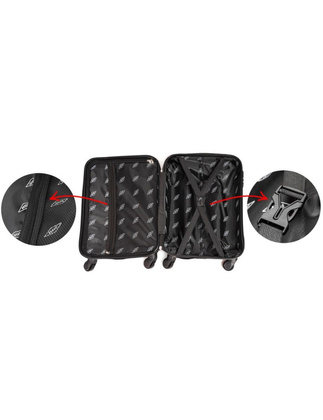 Mała walizka podróżna 663 XM Szary