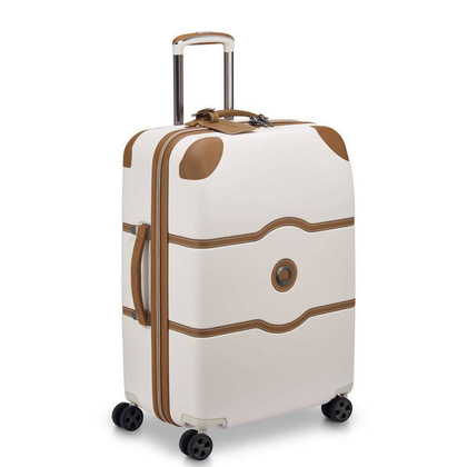 Delsey Chatelet Air 2.0 Średnia twarda biała walizka na kółkach 66 cm