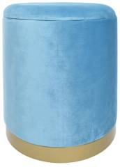 Puf niebieski duży otwierany