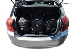 TOYOTA COROLLA HATCHBACK 2001-2009 TORBY DO BAGAŻNIKA 3 SZT KJUST
