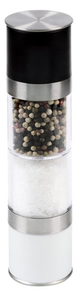 Młynek do soli i pieprzu BOTH TOGETHER, biały, czarny, srebrny