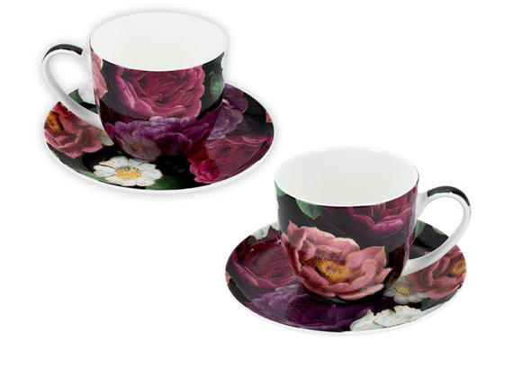 Kpl. 2 filiżanek ze spodkami - Floral story (CARMANI)