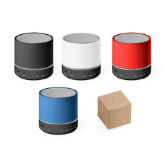 RE-PEREY. Przenośny głośnik 3W z baterią o żywotności 4h30m w ABS pochodzącego z recyklingu
