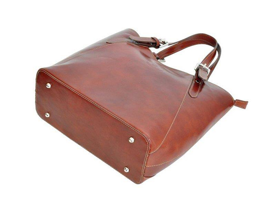 Torebka damska skórzana KEMER 847 Brązowa