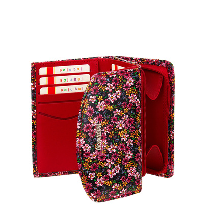 Portfel damski czerwony skórzany RFID BajuBaj PD1202cs82 RFID