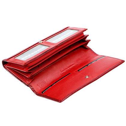 Portfel damski skórzany PELLUCCI CB-122 Czerwony