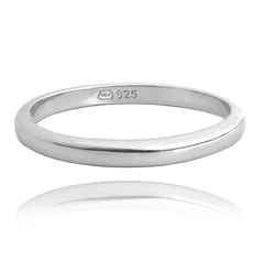 MINET Minimalistyczny srebrny pierścien ślubny rozmiar 14