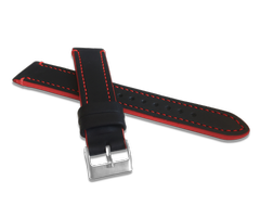 LAVVU Czerwony szyty pasek TAILOR z luksusowej skóry Top Grain - 20