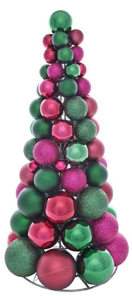 Choinka z bombek zielona